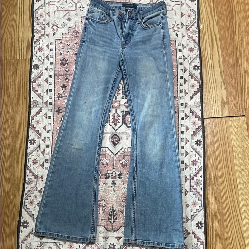 Aeropostale Light Blue High-Rise Flare Jeans